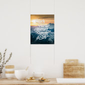 自分自身に対してもっと努力する – 引力の法則 ポスター (キッチン)