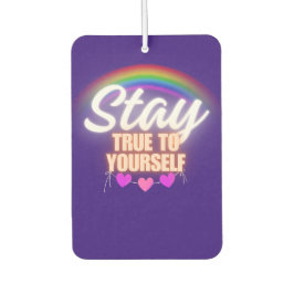 自分自身に忠実であり続ける カーエアーフレッシュナー