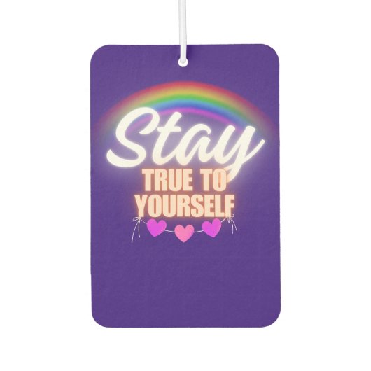 自分自身に忠実であり続ける カーエアーフレッシュナー (正面)