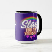 自分自身に忠実であり続ける マグカップ (正面右)