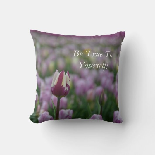 自分自身に忠実な装飾用クッション クッション (正面)