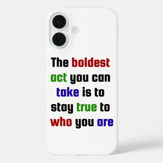 自分自身に忠実を保はっきりしたつ Case-Mate iPhoneケース (裏面)