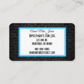 自分自身に投資ネオンサイン 名刺 (裏面)