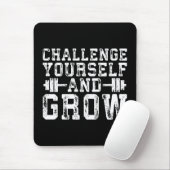 自分自身に挑戦して成長感動的- マウスパッド (マウス)