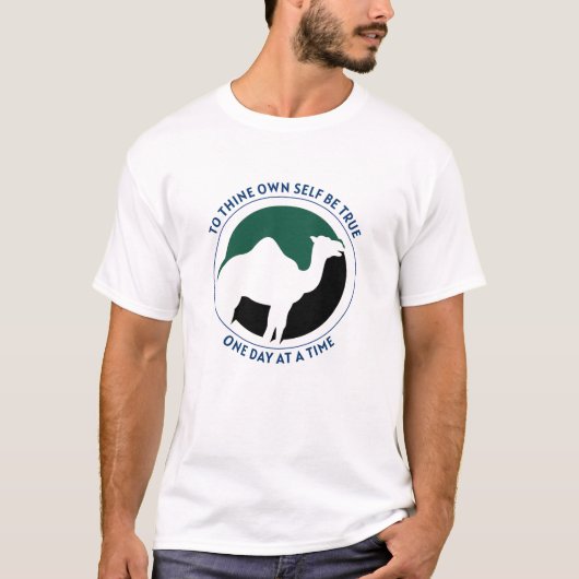 自分自身に正直であれ Tシャツ - 緑/黒 (正面)