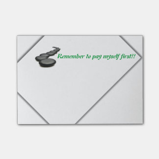 自分自身に第1を支払うメモ! ポストイット