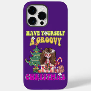 自分自身に素晴らしいおもしろいクリスマス70のスタイルを持つ Case-Mate iPhone 14 PRO MAXケース