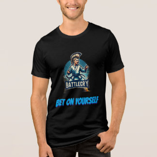 自分自身に賭けろ 大人用 トライブレンドTシャツ