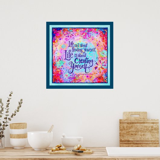 自分自身のインスパイア引用文のインスピレーションを作成 ポスター (キッチン)