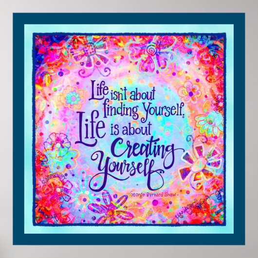 自分自身のインスパイア引用文のインスピレーションを作成 ポスター (正面)