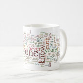 自分自身のウォルト・ホイットマンの歌-草のマグの葉 コーヒーマグカップ (正面右)