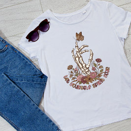 自分自身のスピリットソアスケルトンの手の蝶 Tシャツ