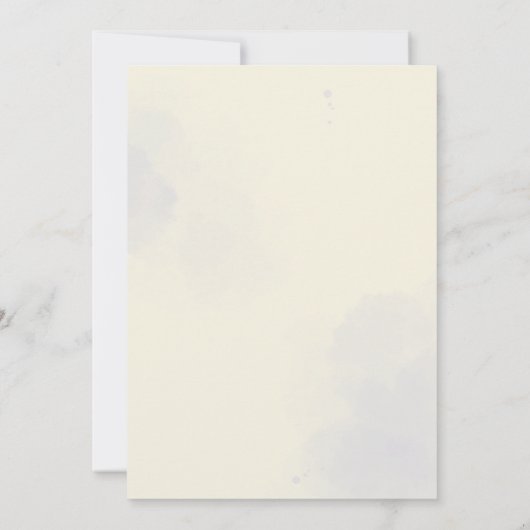 自分自身のバプテスマカスタムを作成する 招待状 (裏面)