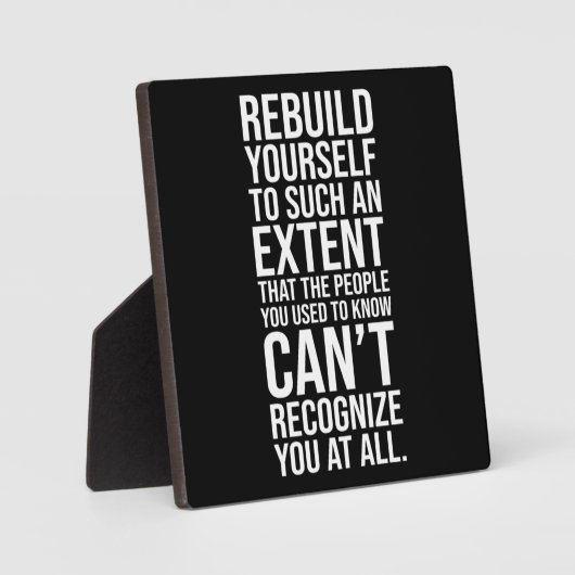 自分自身のフィットネスプラークの再構築 フォトプラーク (正面)