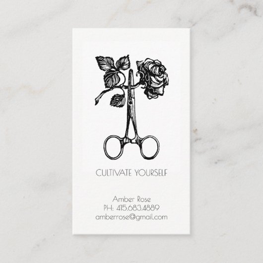 自分自身の人生のコーチまたはセラピストを養う 名刺 (正面)