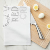 自分自身の減ら犯罪生活を救作る キッチンタオル (四つ折り)