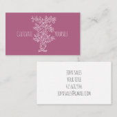 自分自身の絡み合ったブランチバラマダー 名刺 (正面/裏面)