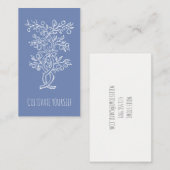 自分自身の絡み合った枝スモーキーブルーを栽培 名刺 (正面/裏面)
