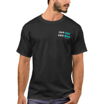 自分自身の考えを持て™ メンズ ブラックTシャツ