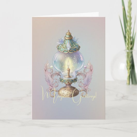 自分自身の複雑な妖精のランプを作成する カード (正面)