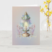 自分自身の複雑な妖精のランプを作成する カード (黄色い花)