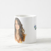 自分自身または誰でも任意のキャラクター コーヒーマグカップ (中央)