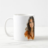 自分自身または誰でも任意のキャラクター コーヒーマグカップ (左)