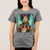 自分自身または誰でも任意のキャラクター トライブレンドＴシャツ (正面)