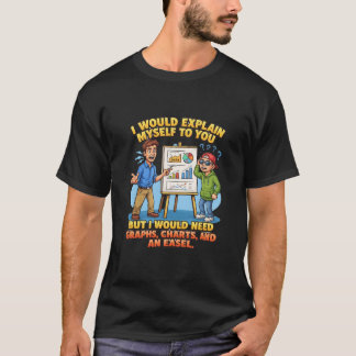 自分自身をあなたに説明するグラフイーズル Tシャツ