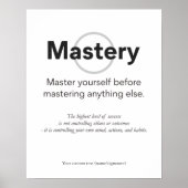 自分自身をまずマスターする 自制心ポスター ポスター (正面)