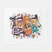 自分自身をトリックまたは扱う フリースブランケット (正面(横))