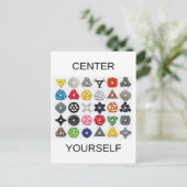 自分自身を中心に ポストカード (スタンド正面)