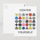 自分自身を中心に ポストカード (正面/裏面)