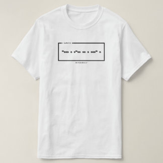 自分自身を信じるモールスコードTシャツ Tシャツ