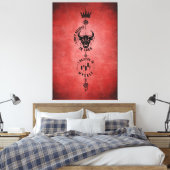 自分自身を信じる深紅のトレーダーシンボル キャンバスプリント (インサイチュ (寝室))
