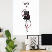自分自身を信じる ダークベアトレーダーシンボルデザイン ポスター (ホームオフィス)