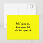 自分自身を信じる ポストカード (正面/裏面)