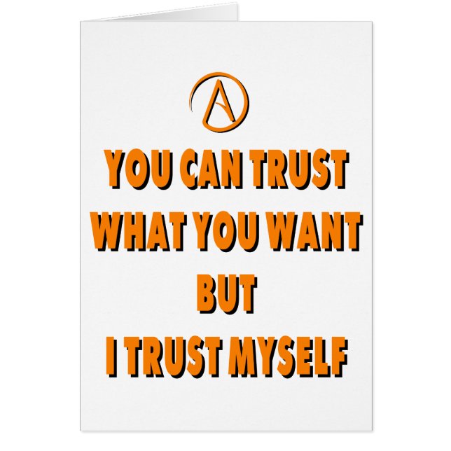 自分自身を信頼する (正面)