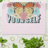 自分自身を信頼する | Sevelial Sun and Butterfly キッチンタオル (折り畳み)