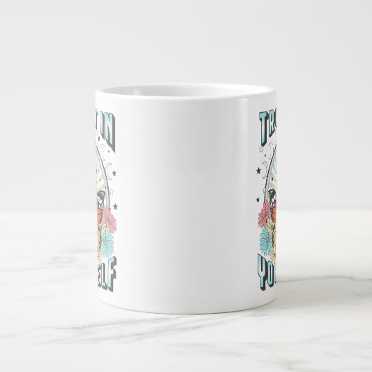 自分自身を信頼する | Sevelial Sun and Butterfly ジャンボコーヒーマグカップ (正面)