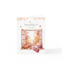 自分自身を信頼秋秋のノートカード