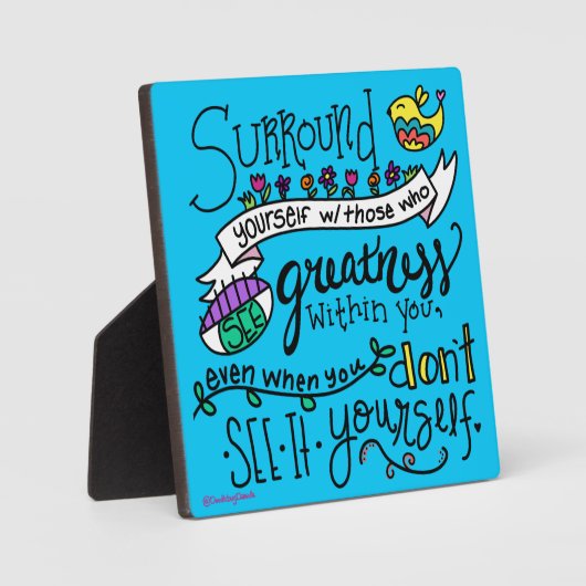 自分自身を取り囲む フォトプラーク (正面)