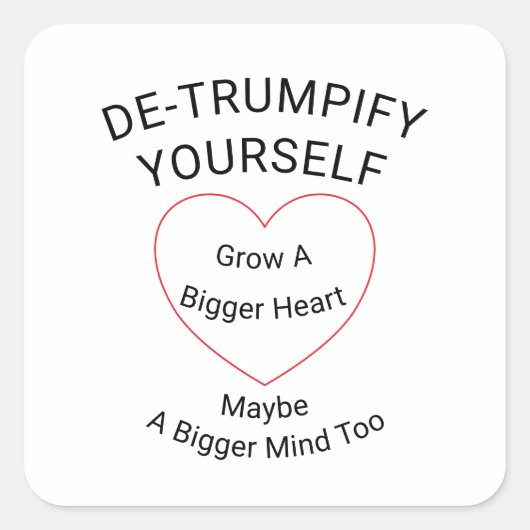 自分自身を喧伝する スクエアシール (正面)