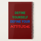 自分自身を定義する姿勢を定義する プランナー手帳 (裏面)