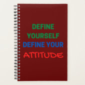 自分自身を定義する姿勢を定義する プランナー手帳 (正面)