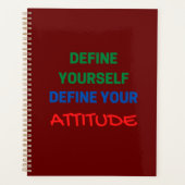 自分自身を定義する姿勢を定義する プランナー手帳 (正面)