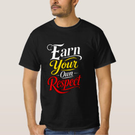自分自身を尊重する タイポグラフィーデザイン Tシャツ