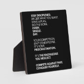 自分自身を征服やる気を起こさせる- フォトプラーク (正面)