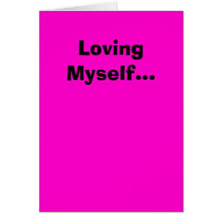 自分自身を愛します…