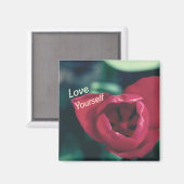 自分自身を愛する自尊心チューリップ マグネット (正面/裏面)